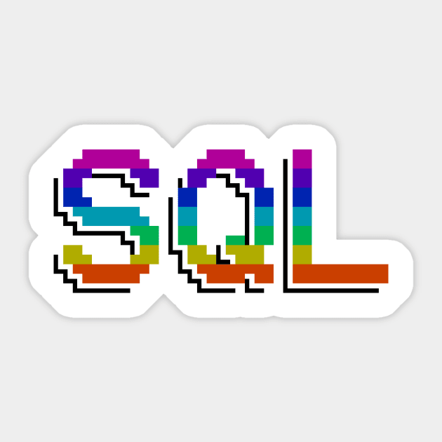 SQL Sticker by BeeHappyTees